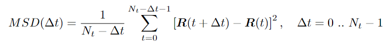 MSD formula